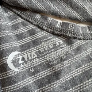 Zyia Active Gray Nimbus Split Open Back Athletic Tank Top Medium New NWT thumbnail 5