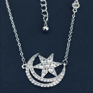 Moon Star Necklace Silver thumbnail 3