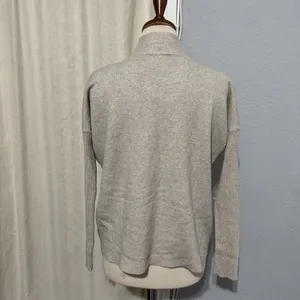 Cyrus Mock Neck Pullover Knit Strechy Sweater Dolman Sleeve‎ Women Small Beige thumbnail 4