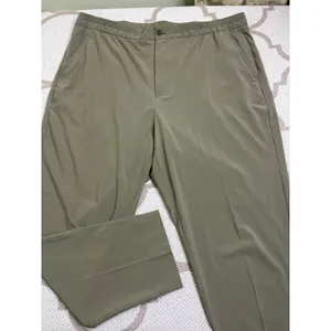 Banana Republic Airstretch Tapered Pants Olive Green Textured Ankle Size XL thumbnail 13