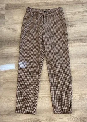 Jolt Plaid Trousers with ankle slits size 26 thumbnail 1