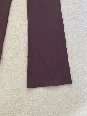 Old Navy burgundy purple flare leggings thumbnail 6