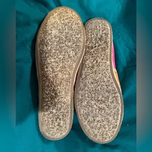 NWOT Annie Pinky color block canvas slip ons pink & orange sz 9 thumbnail 4