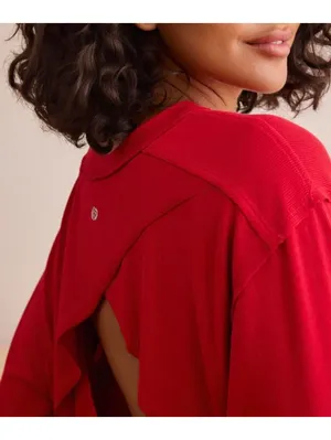 Altar'd State Relax Ribbed Open Back Layer AS Revival NWT Red XXL thumbnail 8