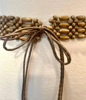 Boho Beaded Belt Brown thumbnail 3