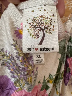 Linen Blend Self Esteem Floral V-neck Lace-Trim Cami size XL thumbnail 6