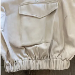 AMYLYNN Womens Darcie Hoodie Vegan Leather‎ Pocket Off White Sz Small thumbnail 11