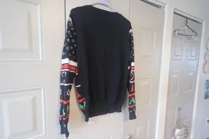 Primark deadpool ugly Christmas sweater in black, red and white size medium. thumbnail 10