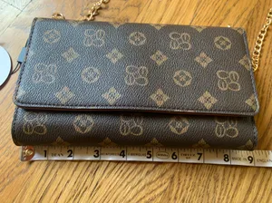 Crossbody Wristlet Clutch Brown thumbnail 7
