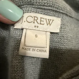 J Crew women's S gray knit sweater blazer Grey‎ Cardigan Jacket thumbnail 2