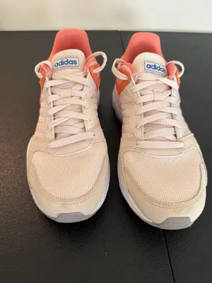 Adidas QT Racer 2.0 Cloudfoam Sneakers Pink White Size 8 thumbnail 2