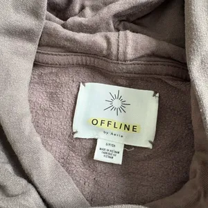Aerie Brown Modal Blend Long Sleeve Hoodie Pullover Size Small thumbnail 5