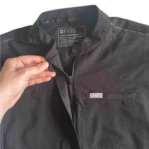 Figs Montex Zipper Scrub Top Black Size Women’s Small thumbnail 10
