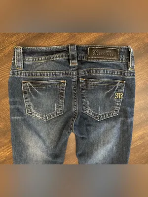 Miss Me Mid-Rise Skinny Dark Blue Jeans-Size 24 (Measures 25x28) thumbnail 2