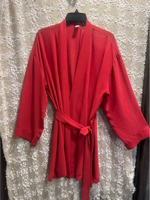 Victoria's Secret Red Robe Long Sleeve, One Size, Washable [COPY] thumbnail 1