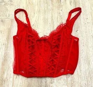 Victoria's Secret Red Corset thumbnail 1