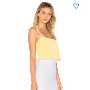 Superdown Melody Tie Cami Tank Top Yellow thumbnail 3