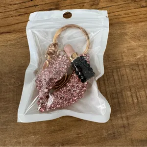 Glamorous Pink lipstick Keychain Purse Charm for Handbag Zinc Alloy NEW! thumbnail 6
