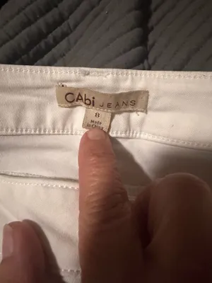 CAbi White Jeans Flare Women’s Leg thumbnail 2