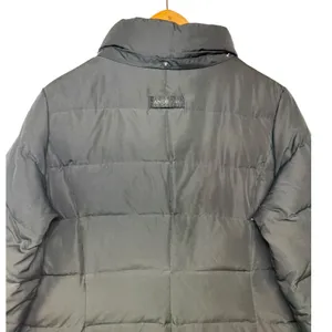 Lands End‎ Black Down Puffer Coat Womens Medium 10-12 Quilted Long Winter Jacket thumbnail 9