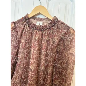 Joie Pink Floral‎ Blouse Size Medium thumbnail 3