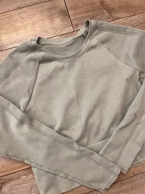 Offline by aerie ribbed athletic top cropped  thumbnail 2