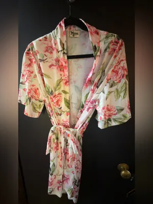 Show Me Your MuMu Floral Pink & Green Robe thumbnail 6