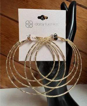 Daisy Fuentes Gold Hoop Earrings thumbnail 1