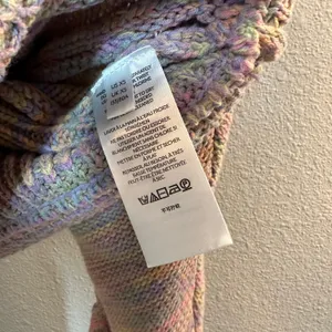 Urban Outfitters Multicolor Crop Oversized Knit Sweater thumbnail 2
