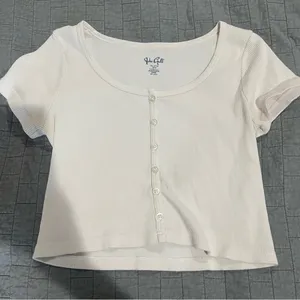 Brandy Melville John Galt light pink baby tee thumbnail 1