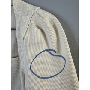 Derek Lam Rent The Runway Cream Puff Sleeve Ribbed Square Neck Crop Top Sz Small thumbnail 6