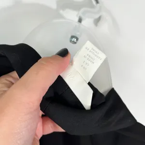 Black Blazer Style Belted Waist Long Sleeve Romper Jumpsuit Size 2 Business thumbnail 6