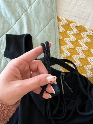 Anthropologie Black Cut Out Mini Dress thumbnail 9