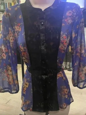 BKE Boutique Belted top- small thumbnail 1