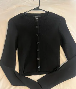 Black Button up Sweater thumbnail 1