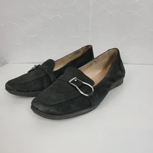 SOUL Naturalizer Lindsay‎ Womens Shoes Size 9 Black Suede Leather Slip On Flats thumbnail 4