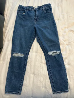 Abercrombie Curve Love High Rise Super Skinny Ankle Jeans thumbnail 1
