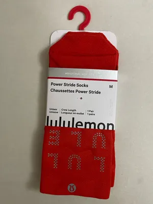 lululemon athletica unisex Power Stride Crew Socks with Logo Reflective Detail M thumbnail 5