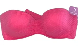 NWT 32C Coco Rave Bae pink push up detachable strap lightly‎ padded bikini thumbnail 1