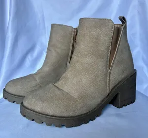 Dirty Laundry Tan Chunky Lug Ankle Boots thumbnail 12