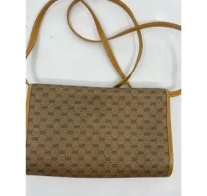 GUCCI Vintage Flap Coated Canvas Crossbody Bag thumbnail 6