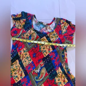 Multi colored cotton dress MULTI-COLOR Floral DRESS Young WomanSummer Spring s thumbnail 10