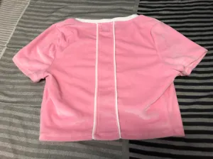 Velvet Pink Crop Top thumbnail 2