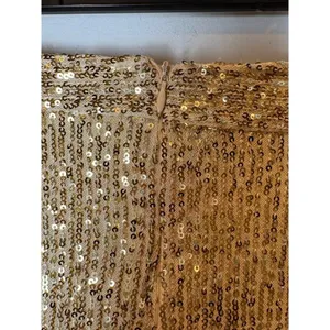 Club L London Skirt Women 4 Light Gold‎ Sequins Doing it For the Glam Maxi NWT thumbnail 7