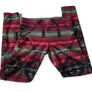 American Eagle Outfitters Aztec Red/Green Hi-Rise Leggings Women's Size Small thumbnail 2