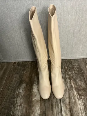 NWOB Seychelles Beige Knee High Block Heel Boots Size 10 thumbnail 8