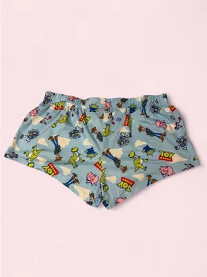 Disney Light Blue Toy Story Pajama Shorts with Multicolor Characters thumbnail 2
