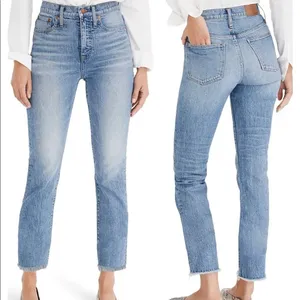 The Perfect Vintage Mom Jeans Raw Hem Size 35 NWT thumbnail 2