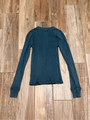 Aerie Road Trip Long Sleeve Henley T Shirt thumbnail 4