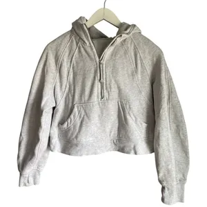 Lululemon Scuba Oversized Half-Zip Hoodie Pullover Grey XS/S‎ thumbnail 1